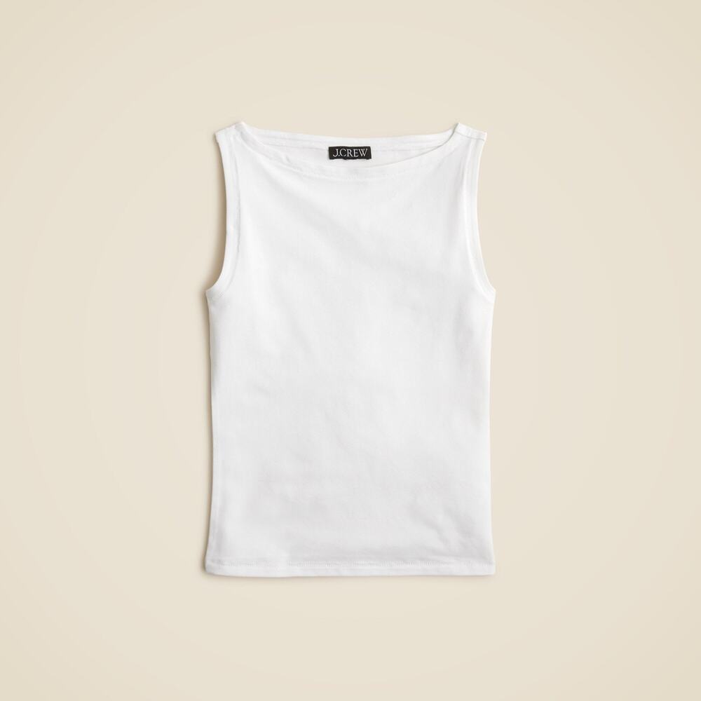 J. Crew White Sleeveless Tank Top